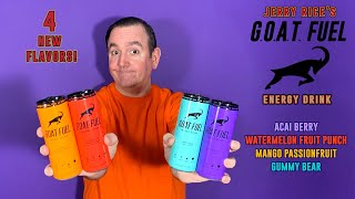 GOAT Fuel Energy Drink Review; 4 NEW Flavor GOAT Fuel Energy Drinks!