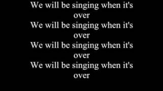 Video thumbnail of "We Will Be Singing - The Hype Theory - Lyrics Video"