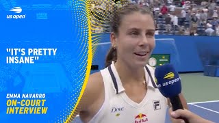 Emma Navarro On-Court Interview | 2024 US Open Round 4