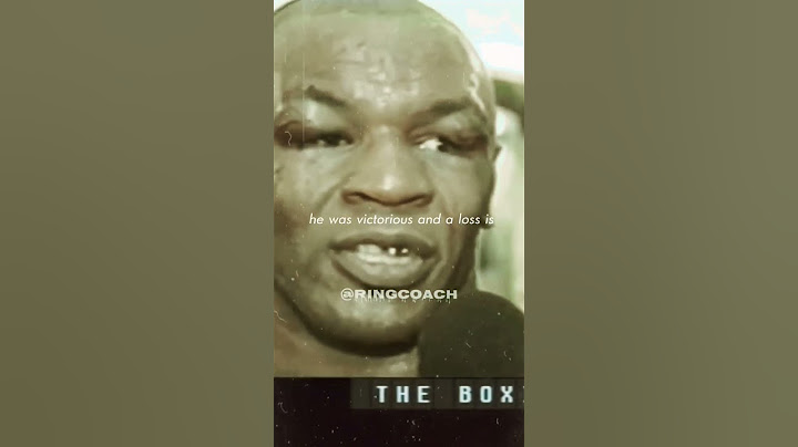 Mike Tyson reaction after post fight with lennox Lewis