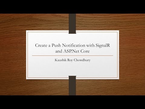 Get started with ASP.NET Core SignalR