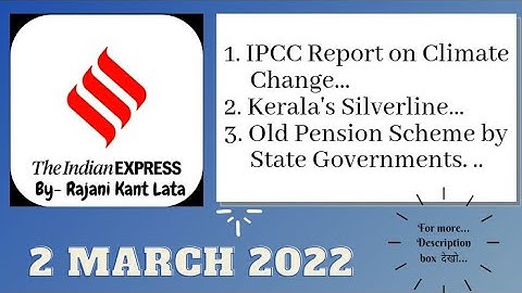 2 March 2022 | Gargi Classes Indian Express Editorial Analysis/Discussion | Rajani Kant Lata