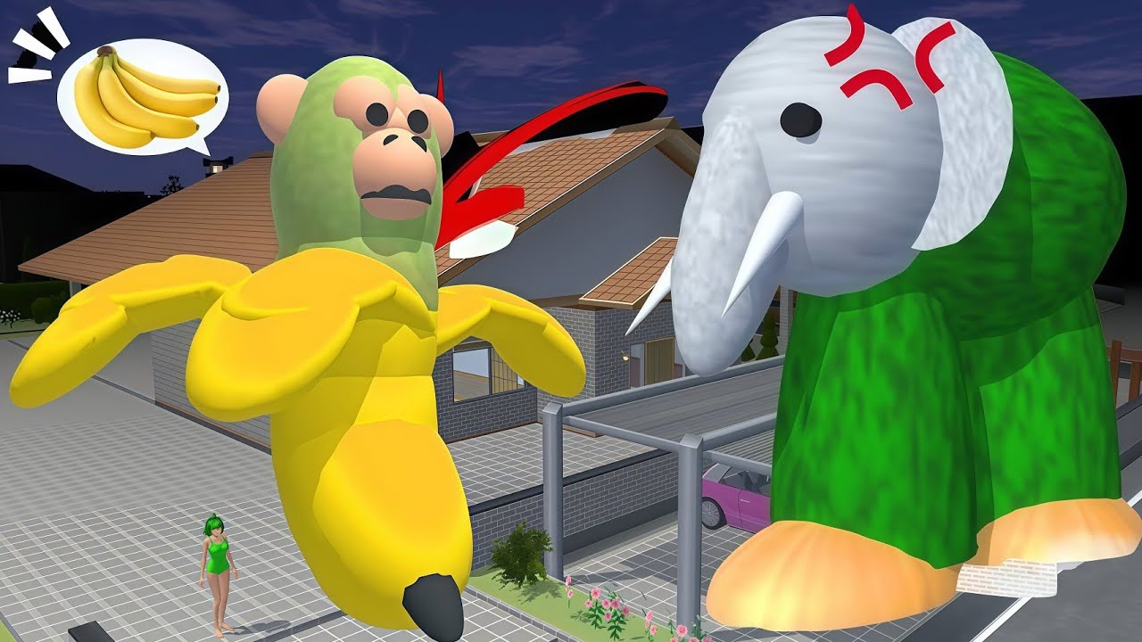 rumah yuta hancur dipijak lirili larila sampai tak ada tersisa ! | SAKURA SCHOOL SIMULATOR