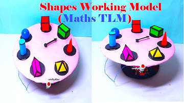 shapes working model(3d) maths project - maths tlm volume and area formulas - diy | craftpiller