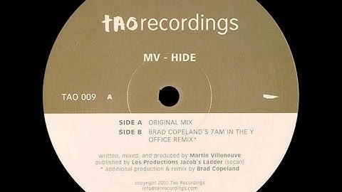 MV ‎– Hide (Original Mix)