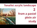 Acrylic painting! Volumetric palette knife landscape. #acrylicpainting #acrylic #painting #tutorial