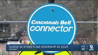 Surge in Cincinnati streetcar ridership in 2023