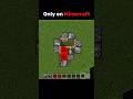 Only on Minecraft 🫨 #minecraft #gaming