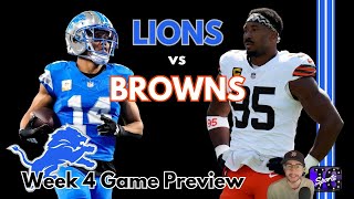Detroit Lions vs Cleveland Browns Game Preview | NFL Week 4 | Johnny Gaz Sports