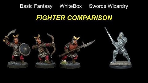OSR D&D Fighter Comparison Basic Fantasy, White Box FMAG and Swords & Wizardry vs 3 Hobgoblins