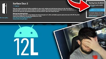 THE MICROSOFT SURFACE DUO 2 IS BACK UP TO $1500!? | MICROSOFT ISN