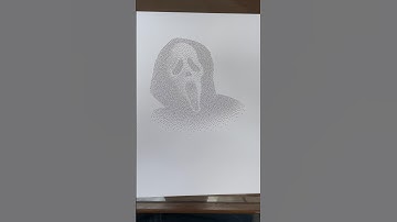 Ghost Face Drawing! #ghostface #halloweenart #halloweendrawings #halloweendrawing #ghostdrawing