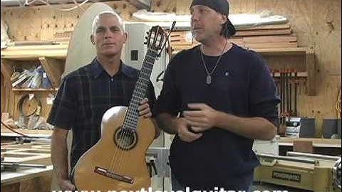 Interview with a Luthier hand made classical nylon string guitars with shop tour part 1