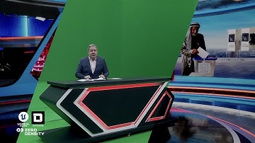 News Virtual Set Design 2025 (Unreal engine | ZeroDensity)