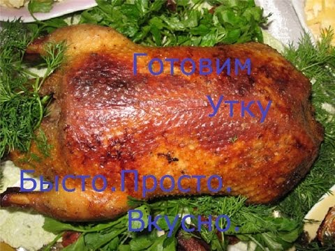 Как быстро приготовить быстро утку