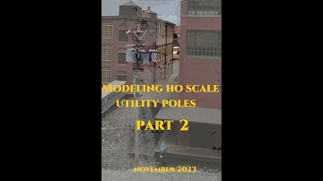Modeling HO Utility Poles Part2