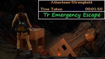 TR Emergency Escape - Finish Atlantean Stronghold in less than 5 minutes | Tomb Raider 1 Remastered
