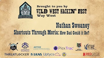 Shortcuts Through Moria: How Bad Could it Be? | Nathan Sweaney | WWHF San Diego 2022