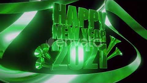 Happy New Year 2021 Pack 5 Black | Motion Graphics - Envato elements