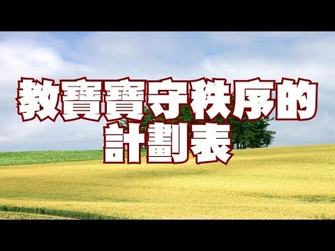 教寶寶守秩序的計劃表