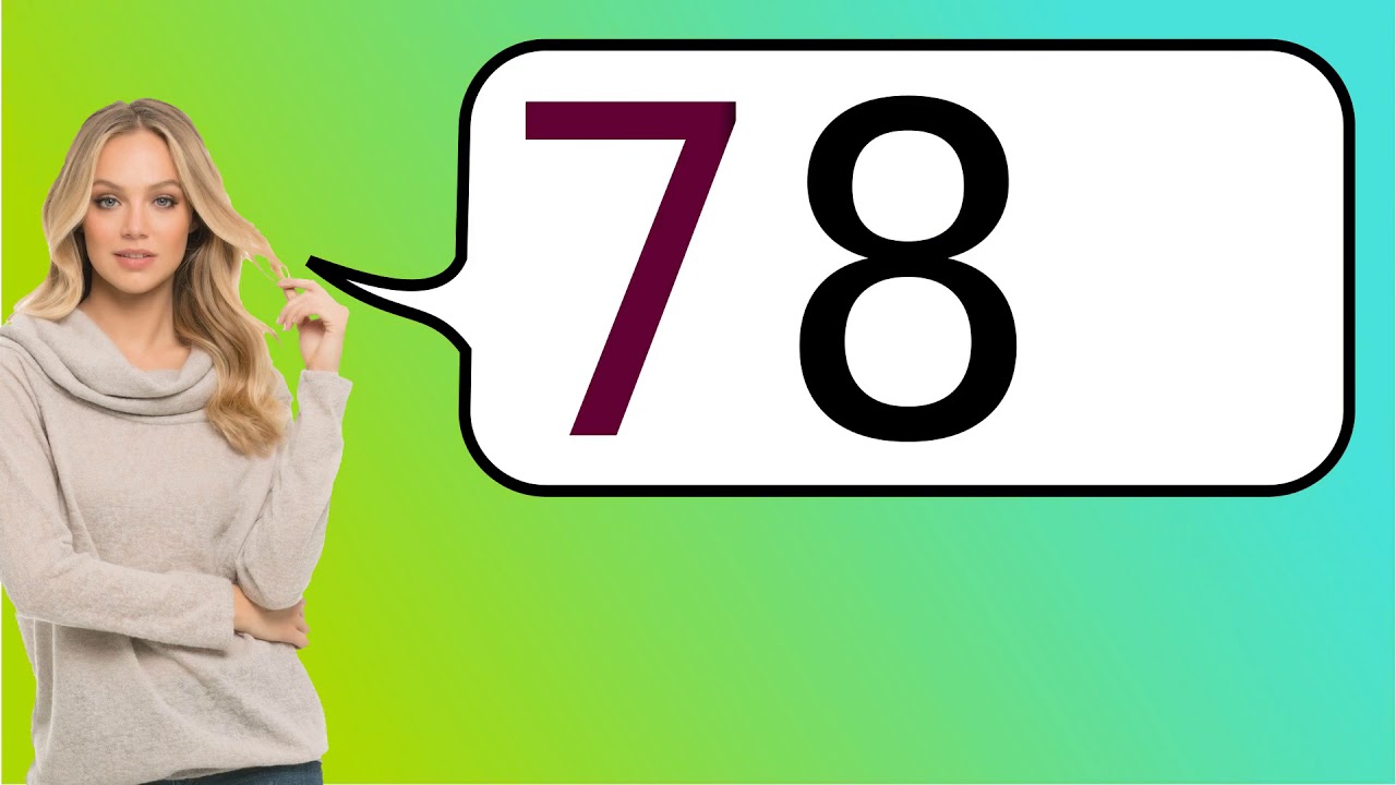 Como dizer '78' em ingles? - YouTube