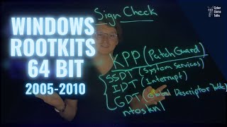 P2Ep11: 2005-2010 - Windows Rootkit 64bit