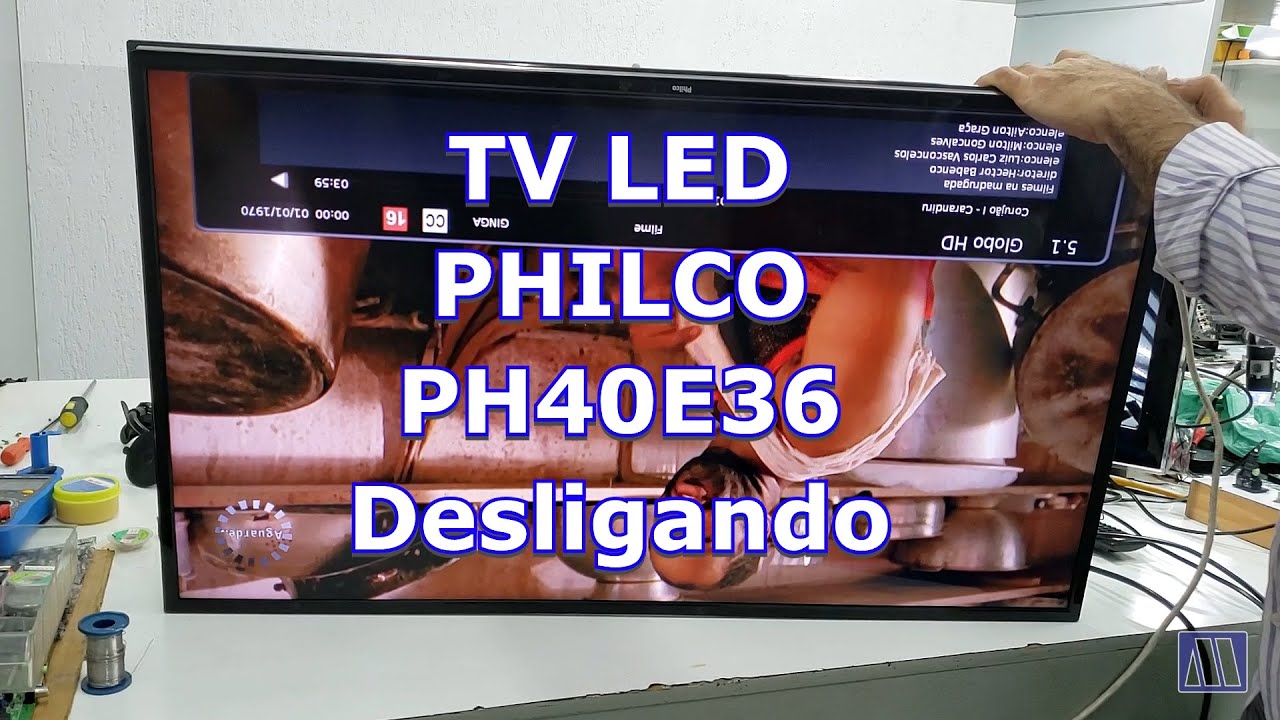 TV LED Philco PH40E36 desligando