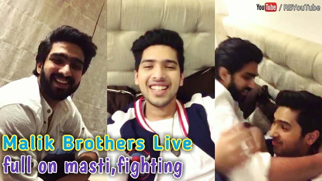 ARMAAN MALIK  AMAAL MALIK masti time cute funfightingBrother love  R B YouTube 2017