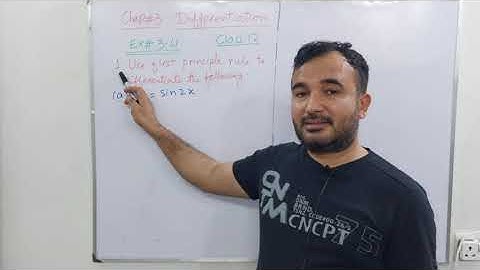 L21: Derivative of Sin(2x) and Cot(3x) by first principle ||Ex#3.4|| Class 12 math || KP
