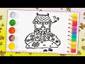 How to Draw Water Well Easy | Step by Step Drawing for Kids