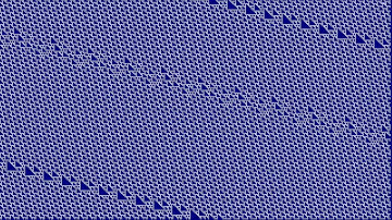 Rule110: The Movie. One of the 256 One-Dimensional Cellular Automata