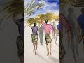 হেমন্ত.. Watercolor Human Inspiration…🍂