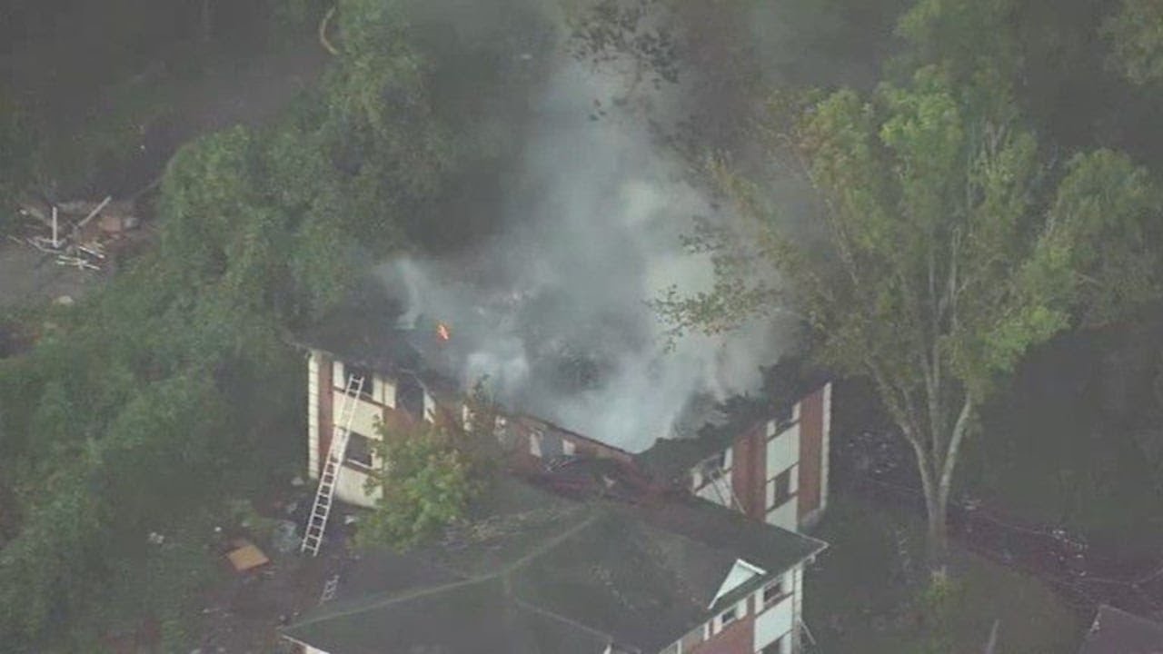 Third fire in months breaks out at abandoned apartment complex in ...