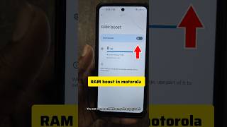 Ram Boost In Motorola Mobile Moto Mobile Ram Expand Resimi