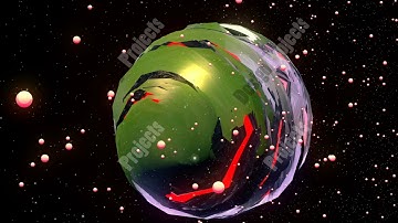 Abstract CGI motion graphics and animated background