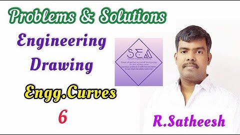 Epi Cycloid | Engineering Drawing UNIVERSITY Questions | Satheesh Engineering Academy (SEA)