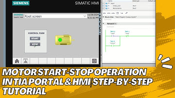 Motor Start-Stop Operation in TIA Portal & HMI | Step-by-Step Tutorial