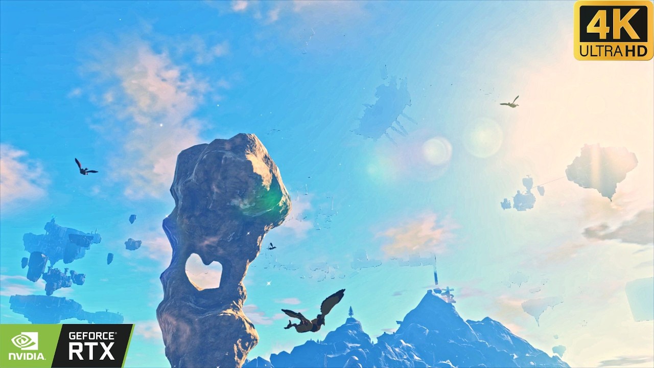 The Wind Temple (Stormwind Ark) ⛵ 1 Hour Relaxing Gameplay (Zelda TotK) [4K No HUD]