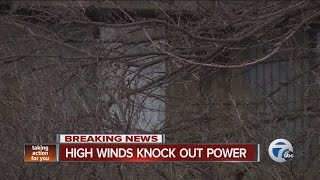 High winds knock out power