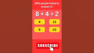 99 % of people Failed to Answer this math quiz! #maths #quiz #shorts