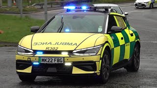 KIA EV6 GT-Line Rapid Response Vehicle Responding - North West Ambulance Service