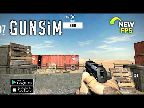 GunSim - 3D Gun Shooter FPS Android iOS Beta Gameplay | Download Link