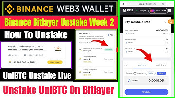Binance Bitlayer Web3 Airdrop Update | Bitlayer Unstake UniBTC Live | Bitlayer Airdrop Claim Update