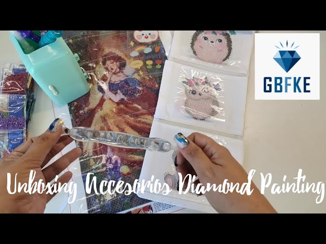 Unboxing Pinturas con Diamantes y Accesorios de GBFKE 💎 Pintura con  Diamantes 
