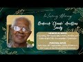 In loving memory of  goderick claude amillius sandy