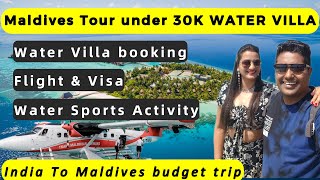 Maldives tour under 30k budget water villa | Complete itinerary| Paradise Island