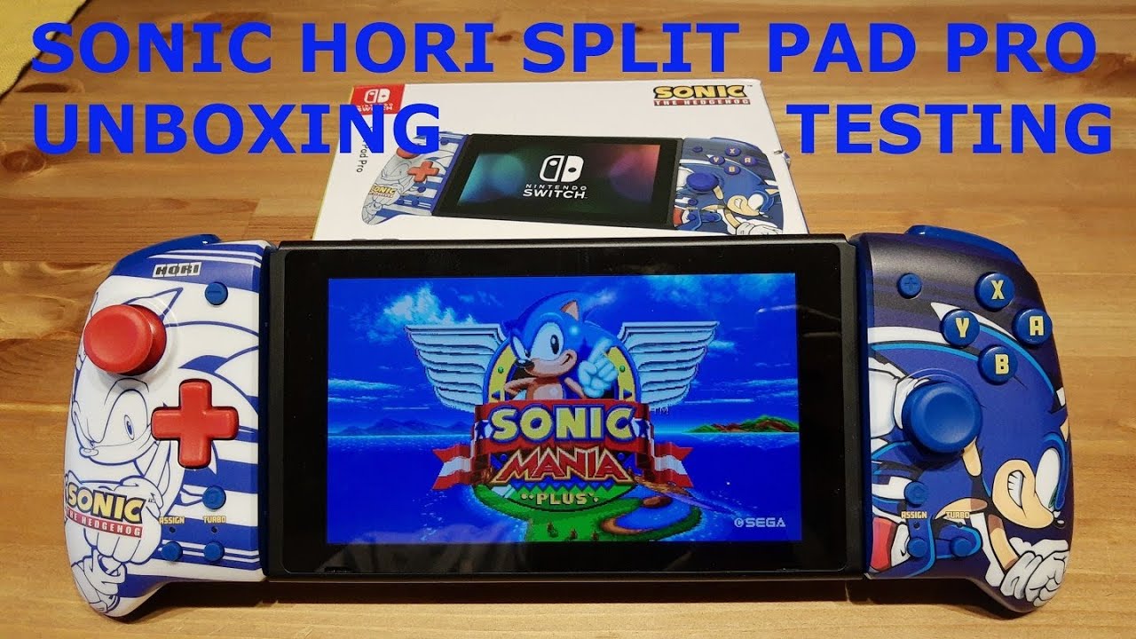 Unboxing  HORI Split Pad Pro Sonic the Hedgehog for Nintendo Switch 
