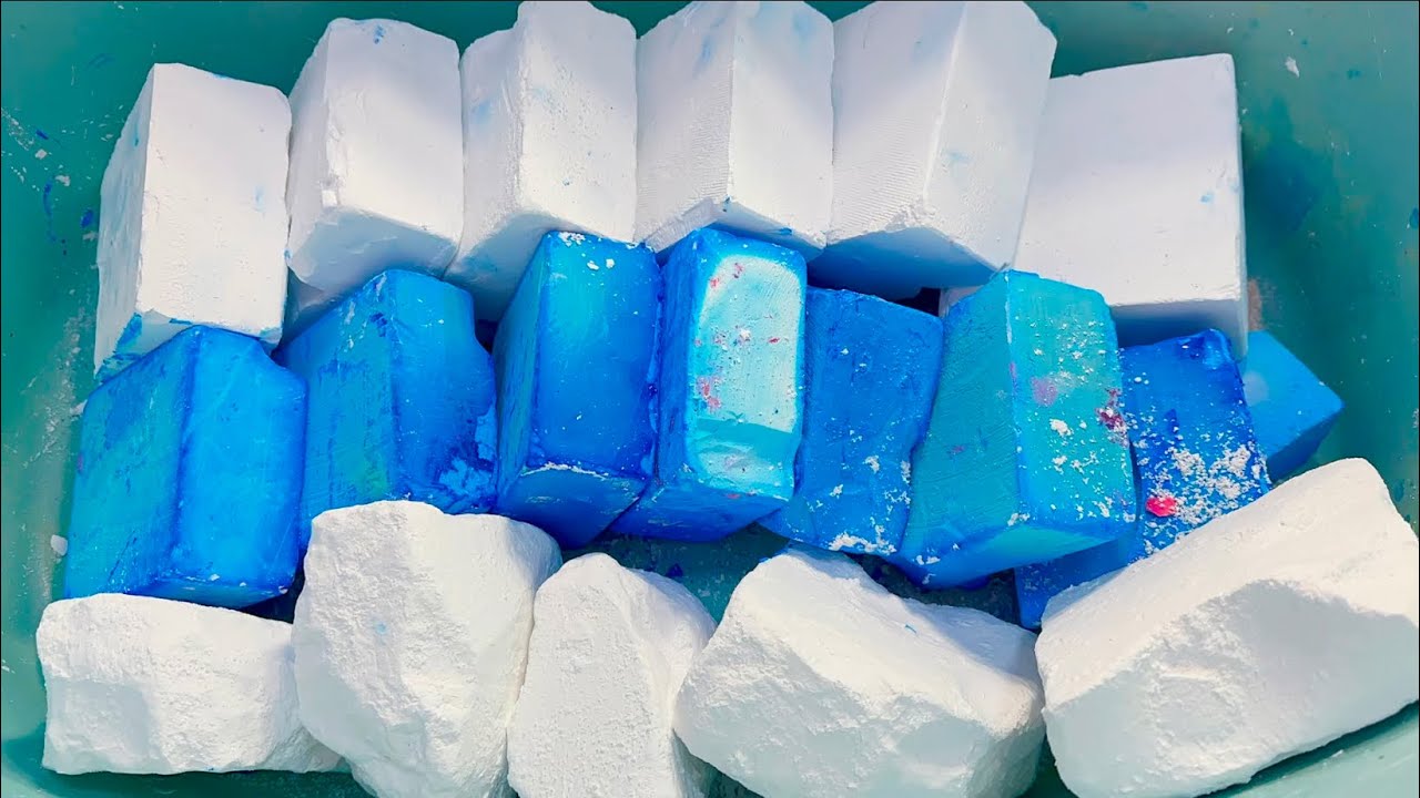 Unpolished, jumbo & blue gym chalk: crisp texture, fatigue relief, ideal for ASMR!