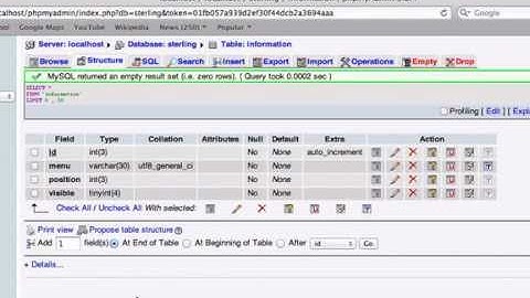 Building a CMS with PHP part 5 - INSERT values in phpmyadmin