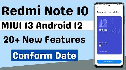 Redmi Note 10 MIUI 13.0.0.6 Update [ Android 12 ] 50+ New Features | Redmi Note 10 New Update 😍😍